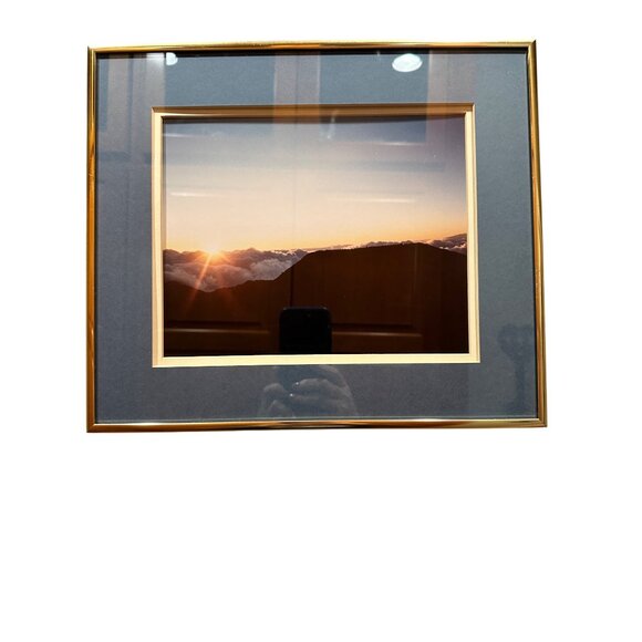 Framed Nautical Y2K Photography Prints With Gold-Toned Metal Frames & Blue Matte - Picture 10 of 16